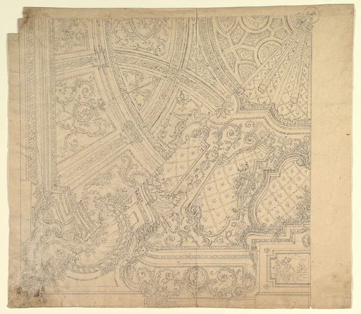 Halved Alternate Designs for a Painting Ceiling