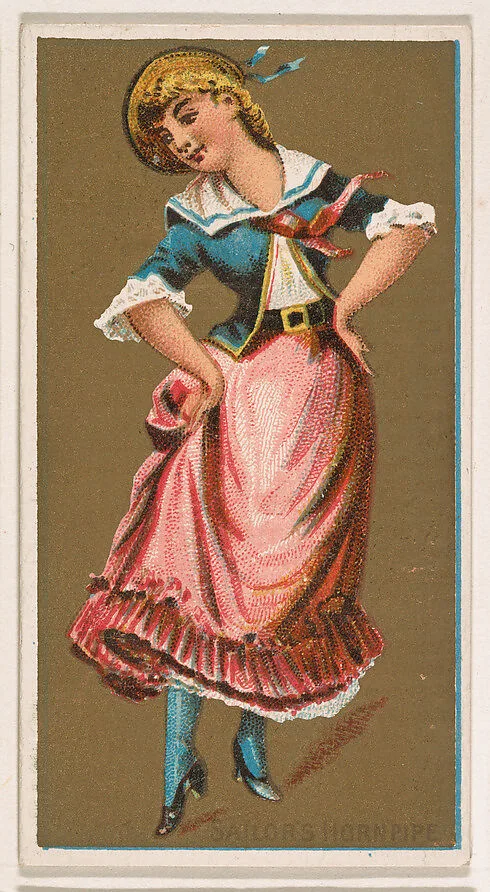 Sailor's Hornpipe, from National Dances (N225, Type 1) issued by Kinney Bros. — Kinney Brothers Tobacco Company
