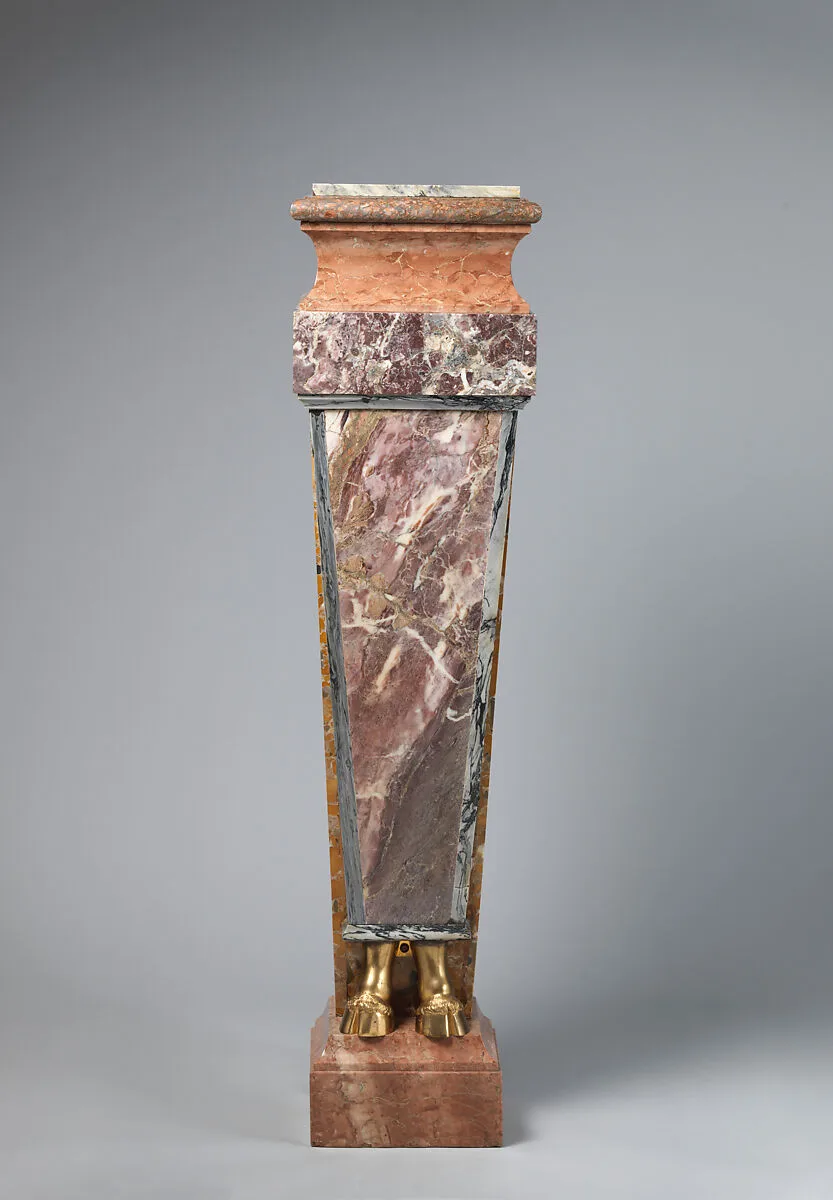 Pedestal with hooves (one of a pair) — Unknown