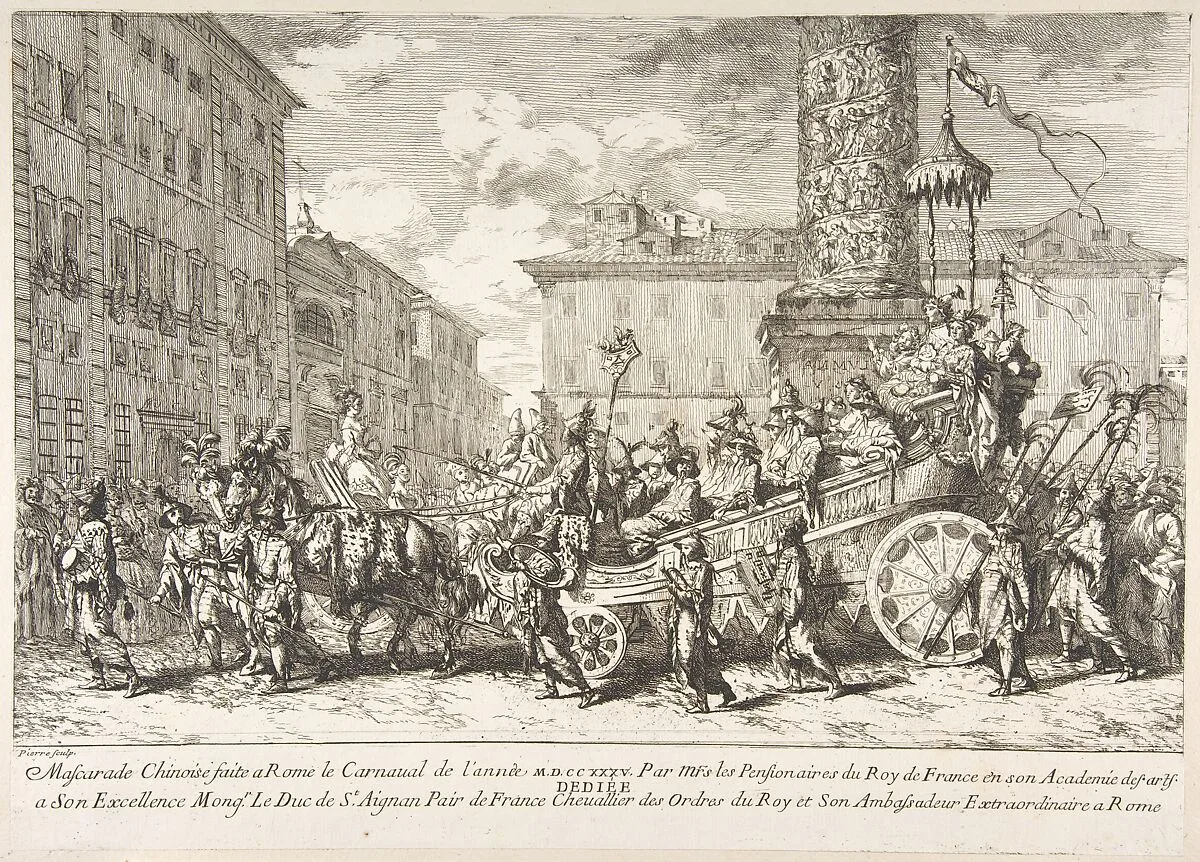 The Chinese Masquerade (La Mascarade chinoise) — Jean-Baptiste Marie Pierre|Duc de Saint-Aignan