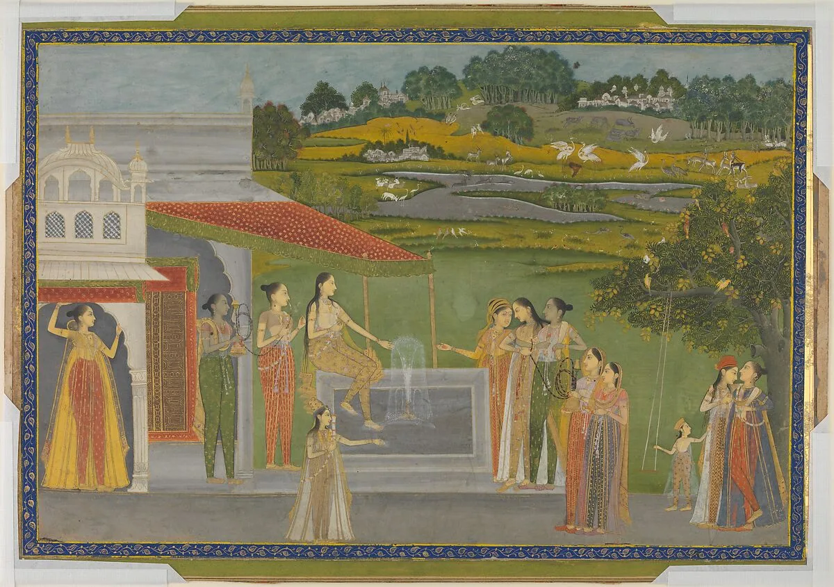 Princesses Gather at a Fountain — Unknown