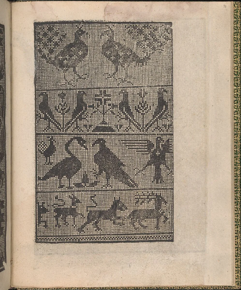 Ornamento delle belle & virtuose donne, page 11 (verso) — Matteo Pagano|Lloyd, Wallis & Lloyd