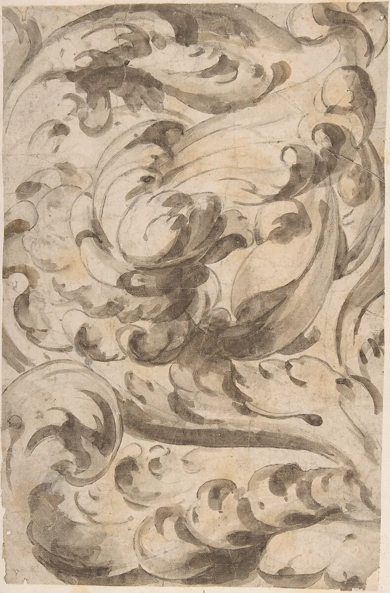 Overall Pattern of Acanthus Scrolls — Anonymous, Italian, 17th century