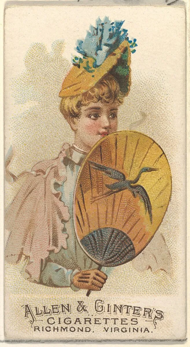 Plate 36, from the Fans of the Period series (N7) for Allen & Ginter Cigarettes Brands — Allen & Ginter|Schumacher & Ettlinger