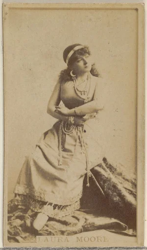 Laura Moore, from the Actors and Actresses series (N45, Type 8) for Virginia Brights Cigarettes