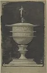 Design for a trophy (recto); Partial sketch of a vase (verso) — Sir Frank William Brangwyn