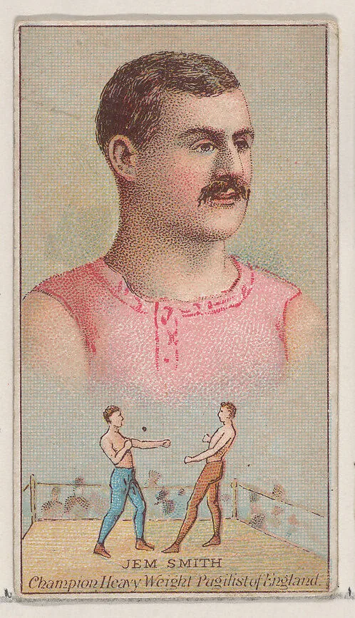 Jem Smith, Champion Heavy Weight Pugilist of England, from the Champions of Games and Sports series (N184, Type 2) issued by W.S. Kimball & Co. — W.S. Kimball & Co.