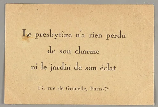 Le presbytère n'a rien perdu de son charme ni le jardin de son éclat