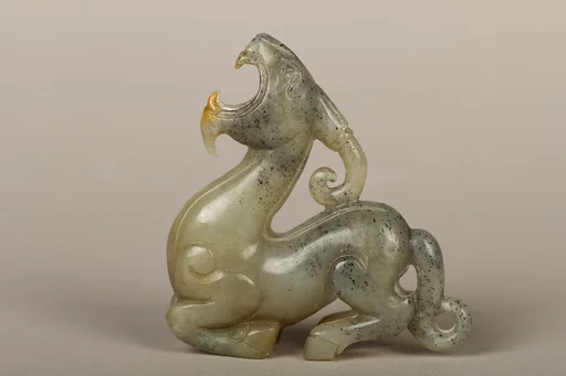 东周至西漢玉神獸|Fantastic animal with horn