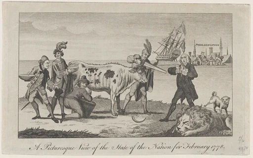 A Picturesque View of the State of the Nation for February 1778