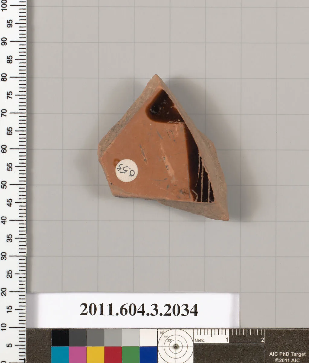 Terracotta fragment of a kylix (drinking cup) — Unknown