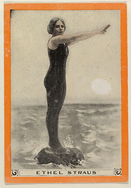 Ethel Straus, No. 51, Tides and Currents, from the Champion Women Swimmers series (T221), issued by Pan Handle Scrap — Pan Handle Scrap Company