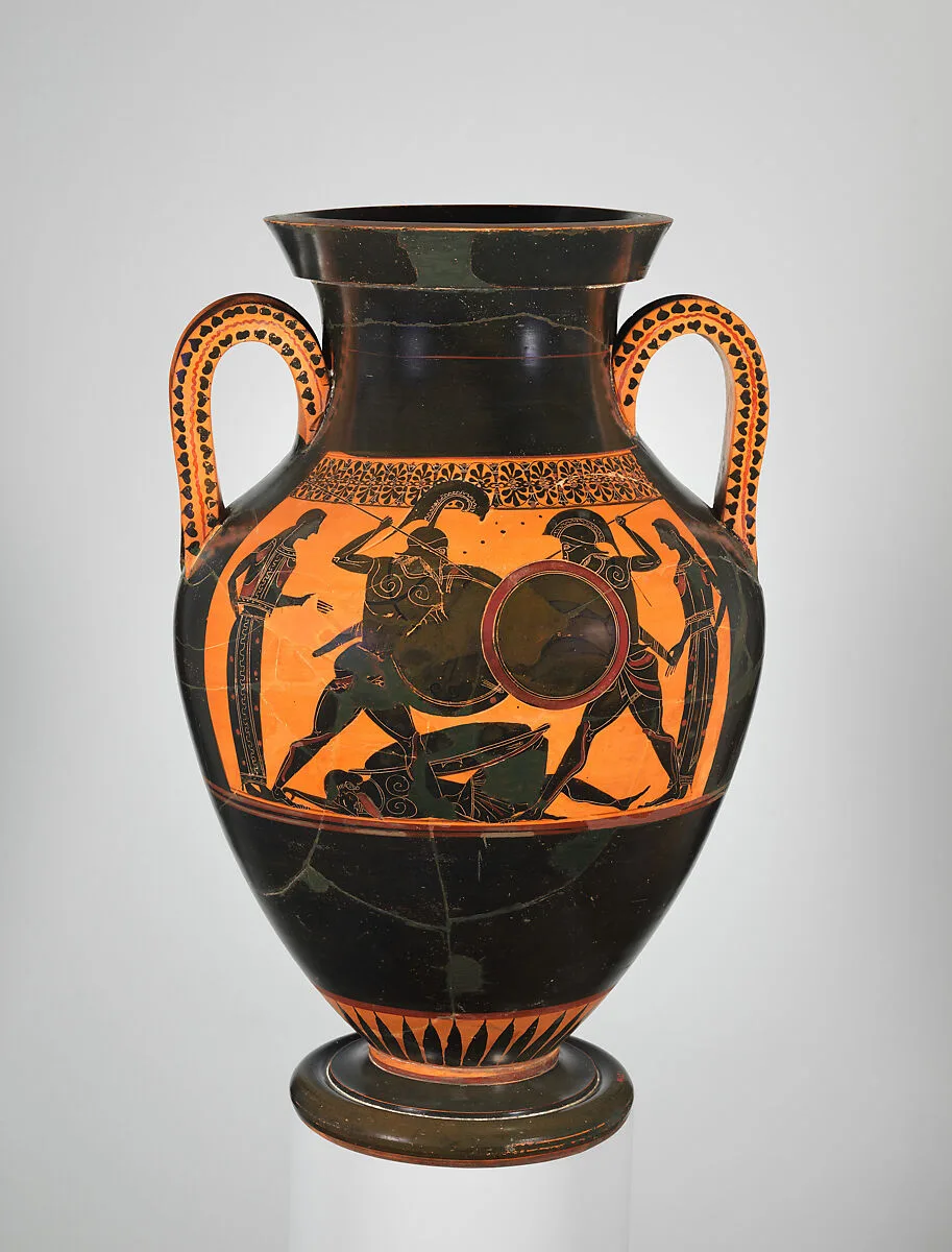 Terracotta amphora (jar) — Lysippides Painter