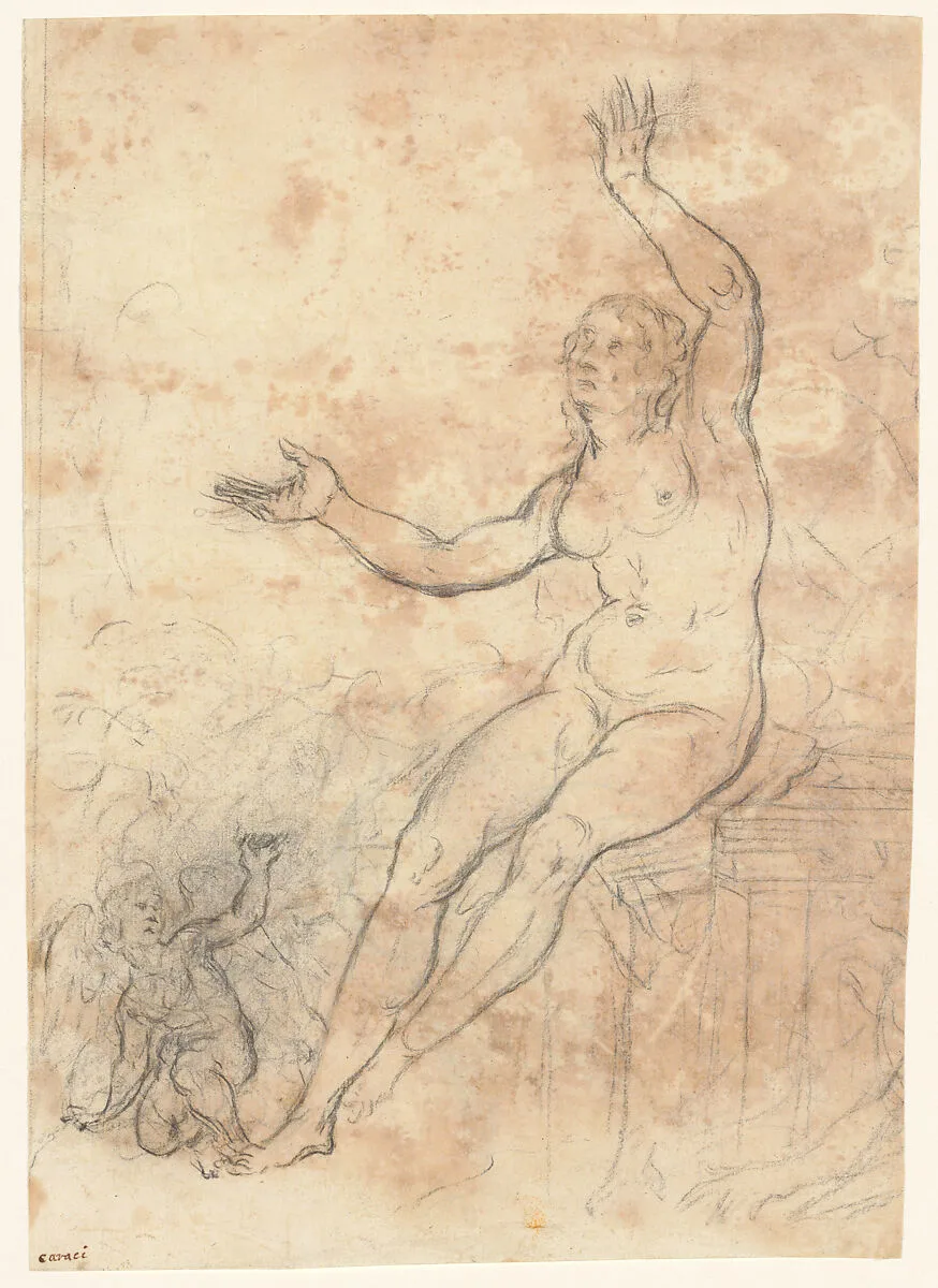 Female Nude (Danaë) — Annibale Carracci|French|Unknown