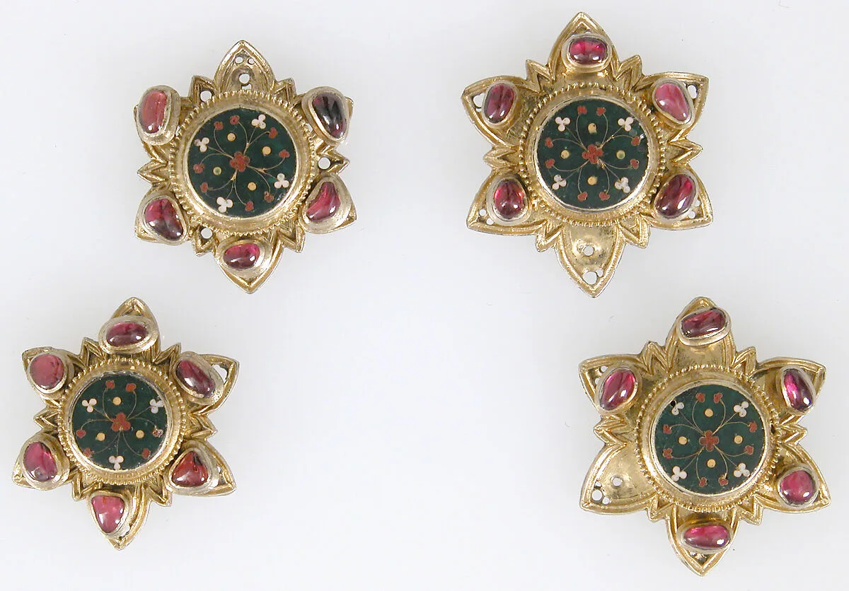 Four Enamel Plaques — Unknown