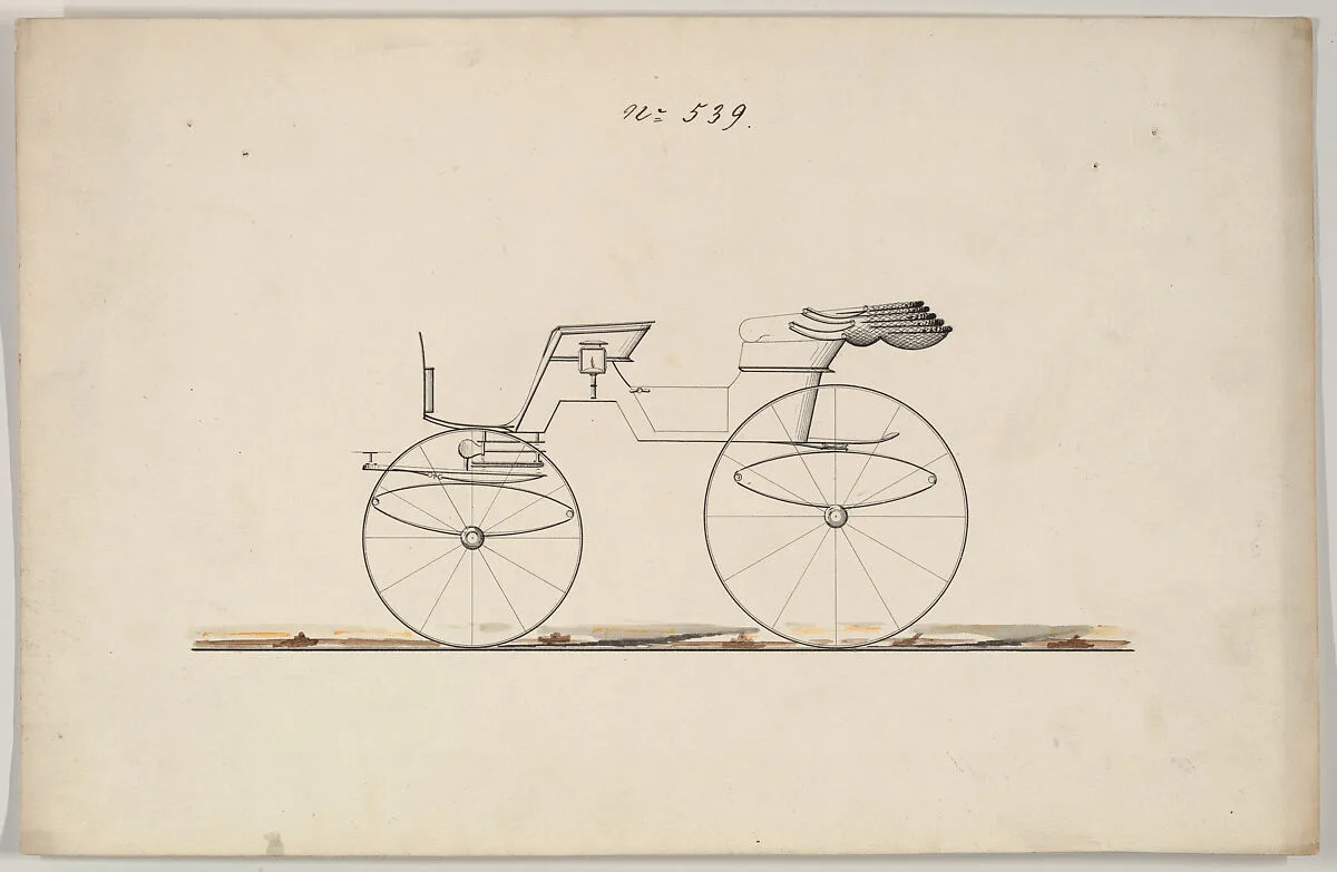 Design for Phaeton, no. 539 — Brewster & Co.