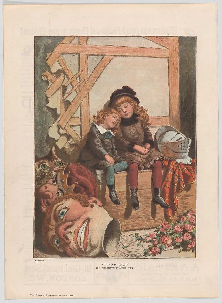 Tired Out, from "The Graphic" Christmas Number — Adrien Emmanuel Marie