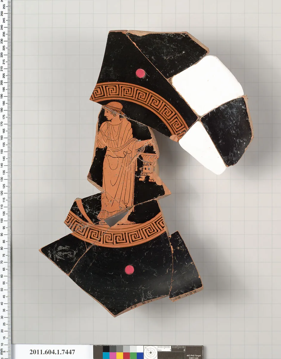Terracotta fragment of a kylix (drinking cup) — Unknown