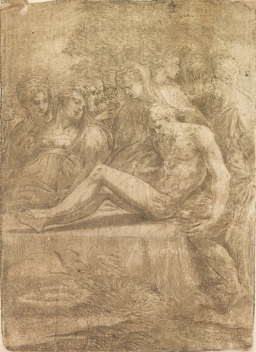 Entombment — Andrea Schiavone (Andrea Meldola)