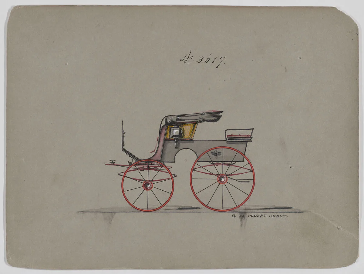 Design for 4 Seat Phaeton, no. 3617 — Brewster & Co.