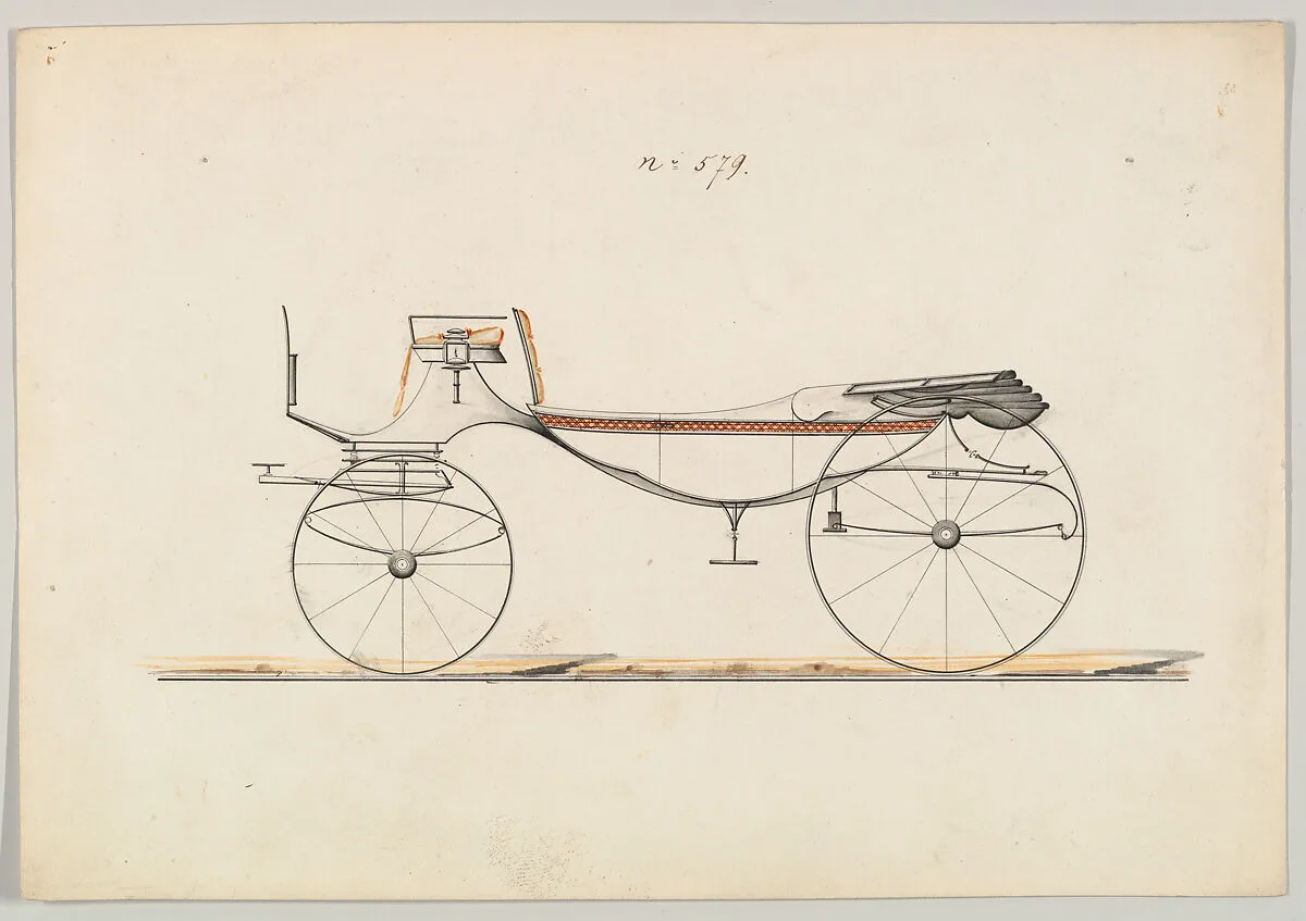 Design for Vis-à-vis/ Caleche, no. 579 — Brewster & Co.