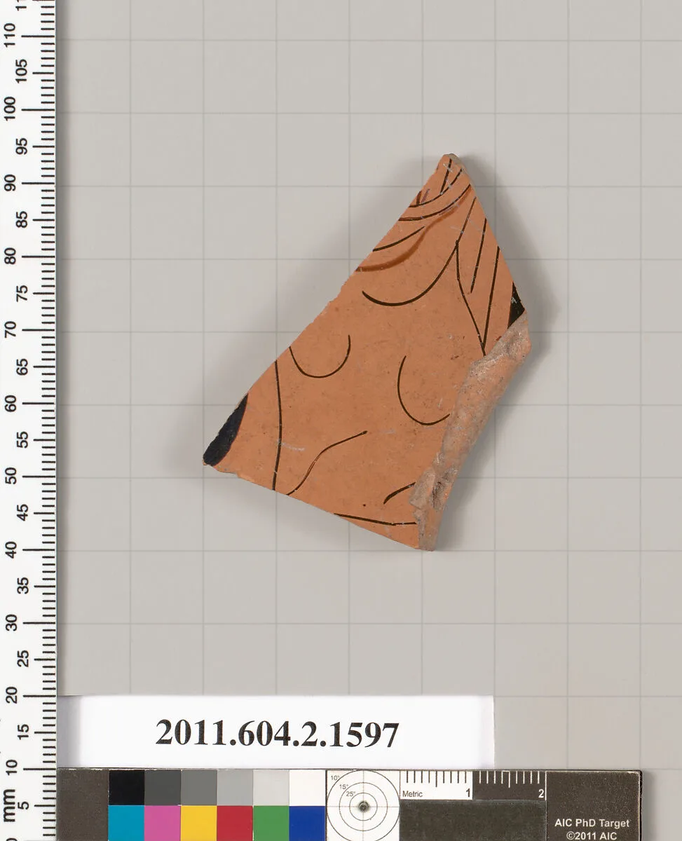 Terracotta fragment of a skyphos (deep drinking cup) — Unknown