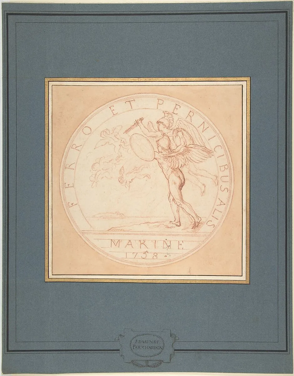 Design for a Medal: Marine 1758 — Edme Bouchardon