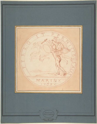 Design for a Medal: Marine 1758