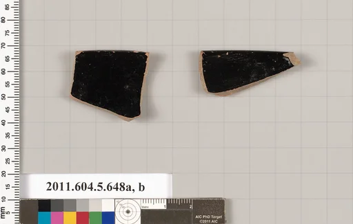 Terracotta rim fragments of kylikes (drinking cups)