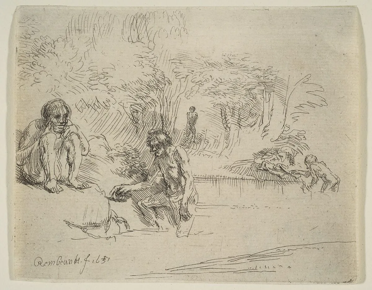 The Bathers — Rembrandt (Rembrandt van Rijn)