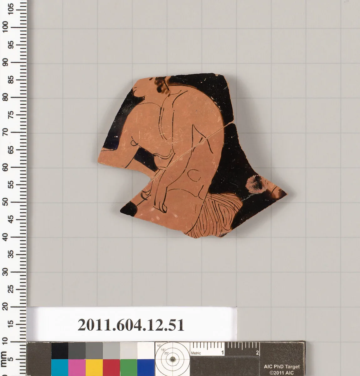 Terracotta fragment of a closed shape — Unknown