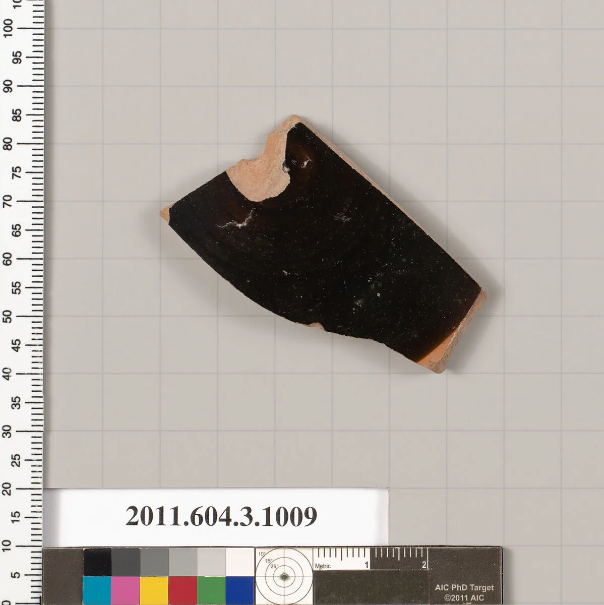 Terracotta fragment of a lekanis (covered dish)? — Unknown