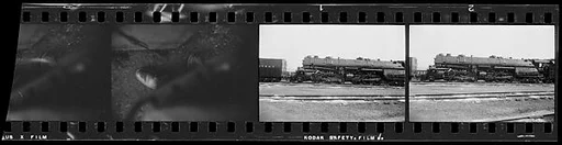[189 Studies of Locomotives, Commissioned by Fortune Magazine for "The Last of Railroad Steam", Published September 1958--STRIPS IN HILL SHEETS 2485-86 DAMAGED]