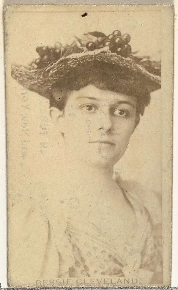 Bessie Cleveland, from the Actors and Actresses series (N145-8) issued by Duke Sons & Co. to promote Duke Cigarettes — W. Duke, Sons & Co.|American Tobacco Company