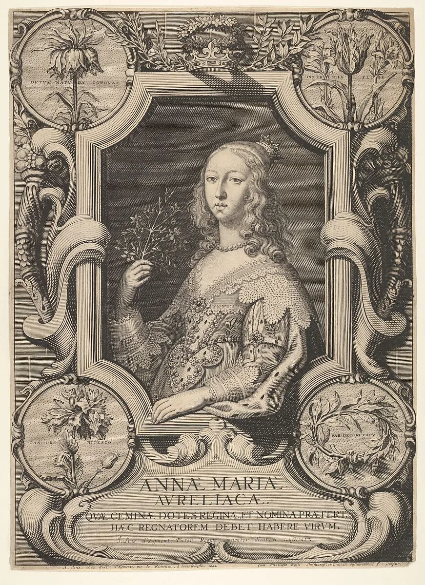 Portrait of Anne Marie Louise d'Orléans — Jeremias Falck|Justus van Egmont