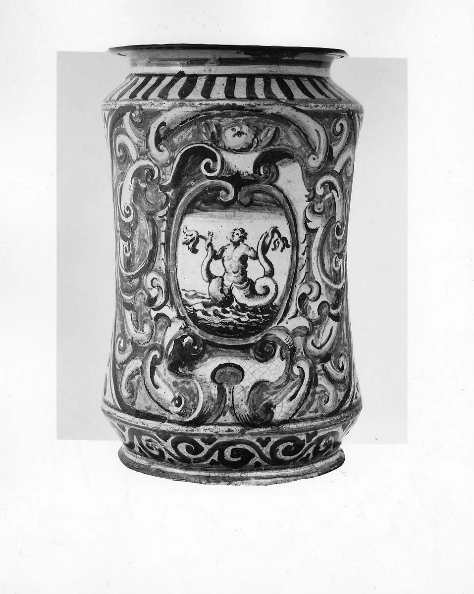 Apothecary jar (albarello) — Unknown
