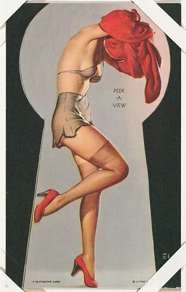 Peek-a-View from All American Girls series (W424) — International Mutoscope Reel Company