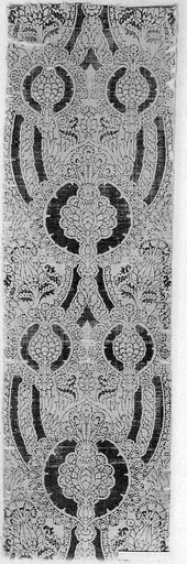 Textile with Foliated Scroll and Pomegranate Motives