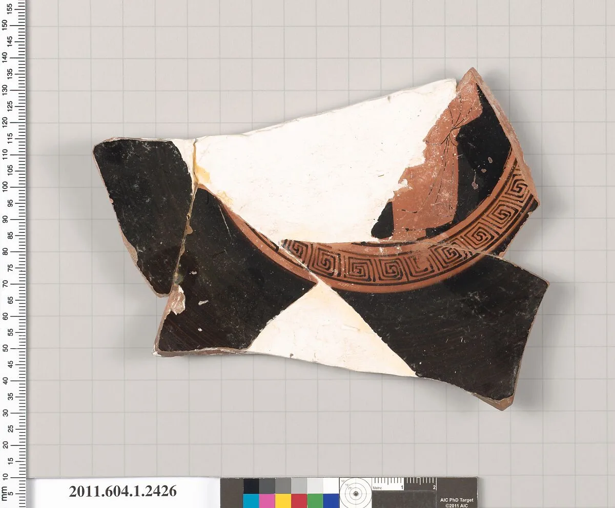 Terracotta fragment of a kylix (drinking cup) — Unknown