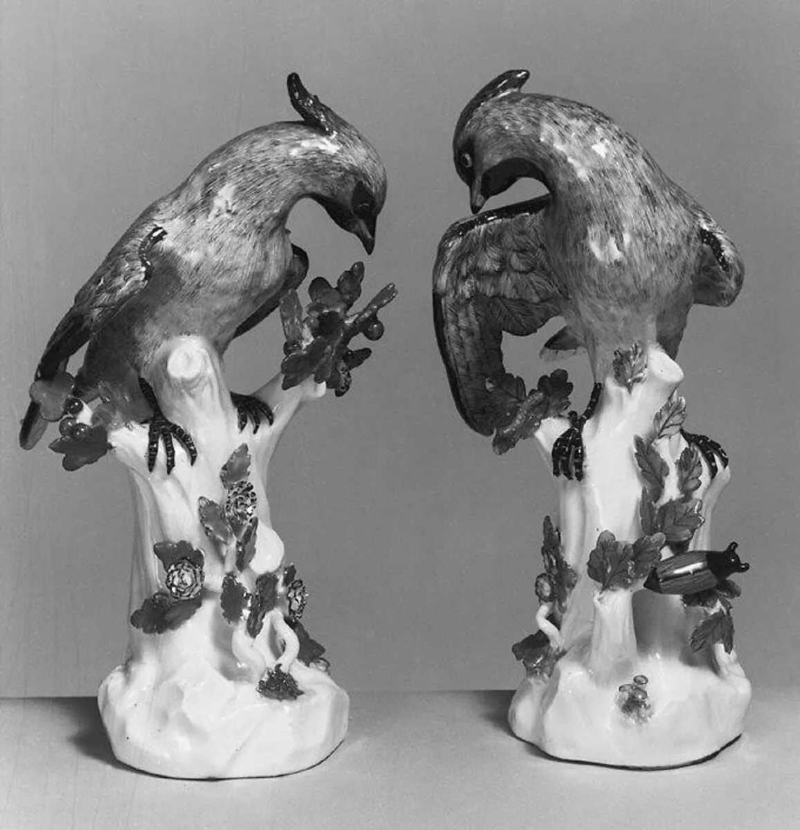 Waxwing (one of a pair) — Johann Joachim Kändler|Meissen Manufactory|Johann Gottlieb Ehder