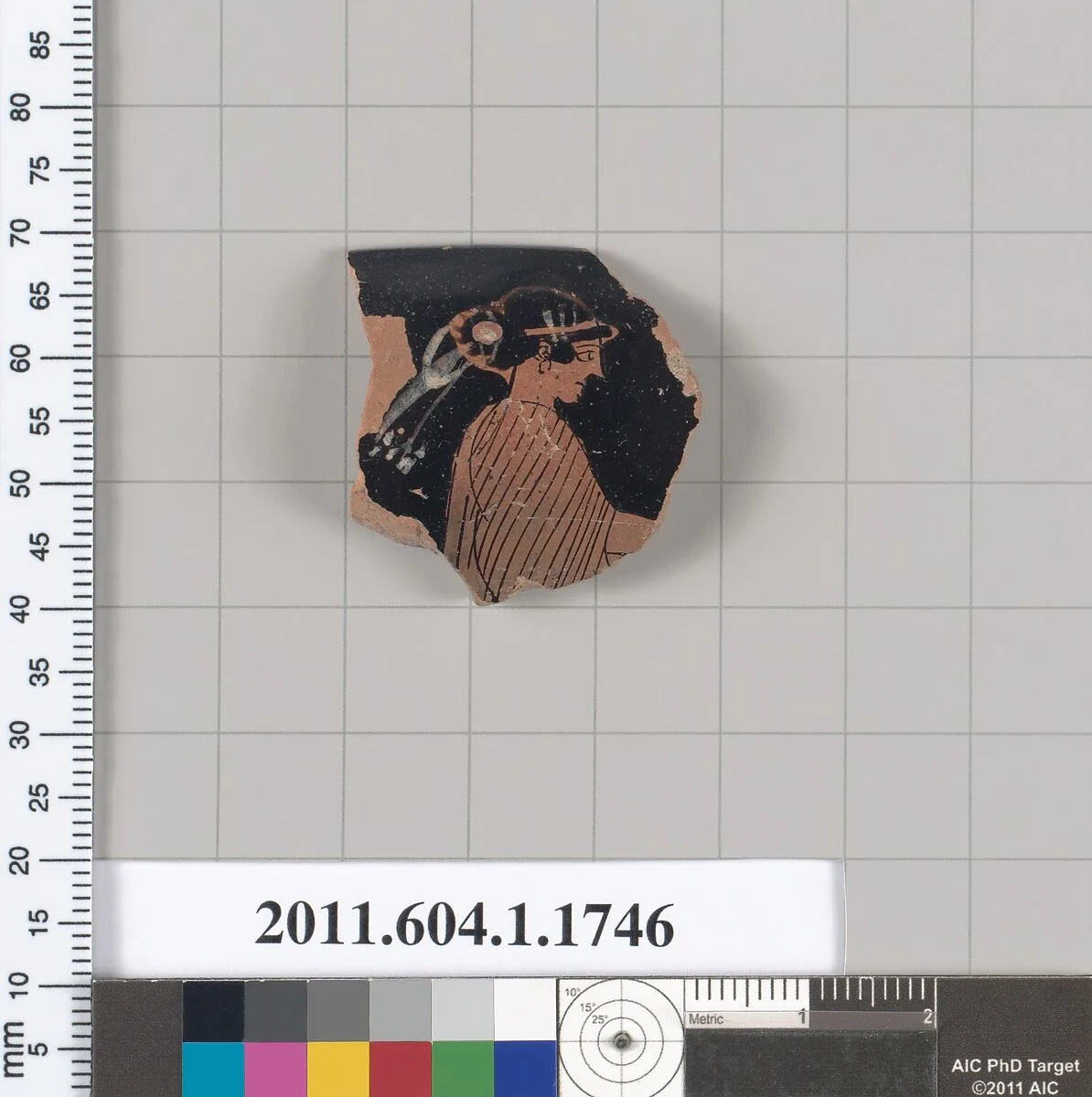 Terracotta rim fragment of a kylix (drinking cup) — Unknown