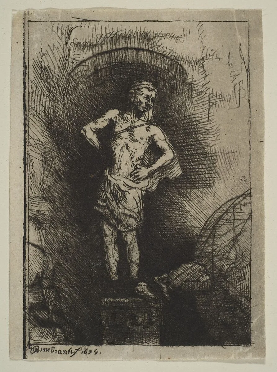 The Image Seen by Nebuchadnezzar — Rembrandt (Rembrandt van Rijn)