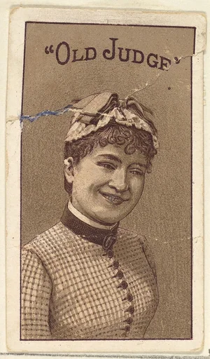 Actress from the Old Judge series (N167) for Old Judge Cigarettes