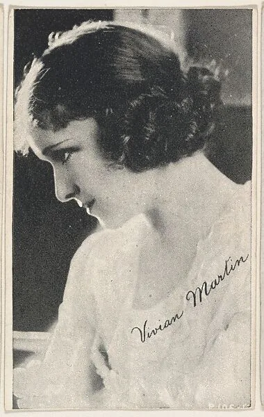 Vivian Martin, bakery card from the Movie Stars series (D55), issued by the Morehouse Baking Company — Morehouse Baking Company