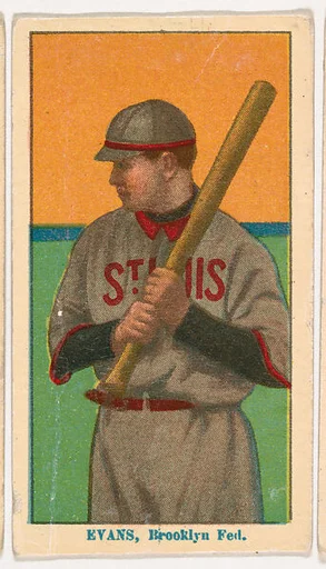 Steve Evens, Brooklyn, from Coupon Cigarettes Baseball Issue, 1914-1916