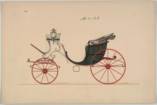 Design for Cabriolet or Victoria, no. 4159