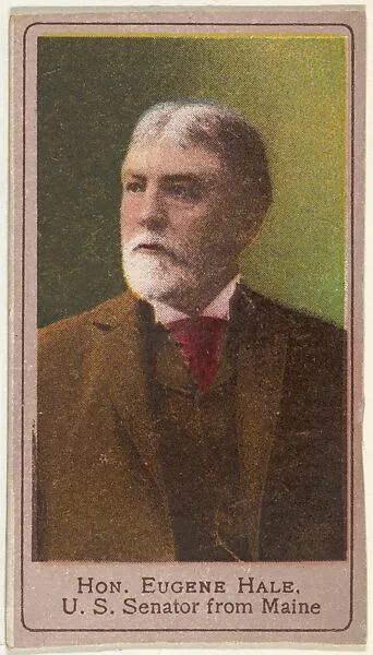 Honorable Eugene Hale, United States Senator from Maine, from the Heroes of the Spanish War series (T175) — Kinney Brothers Tobacco Company|American Tobacco Company