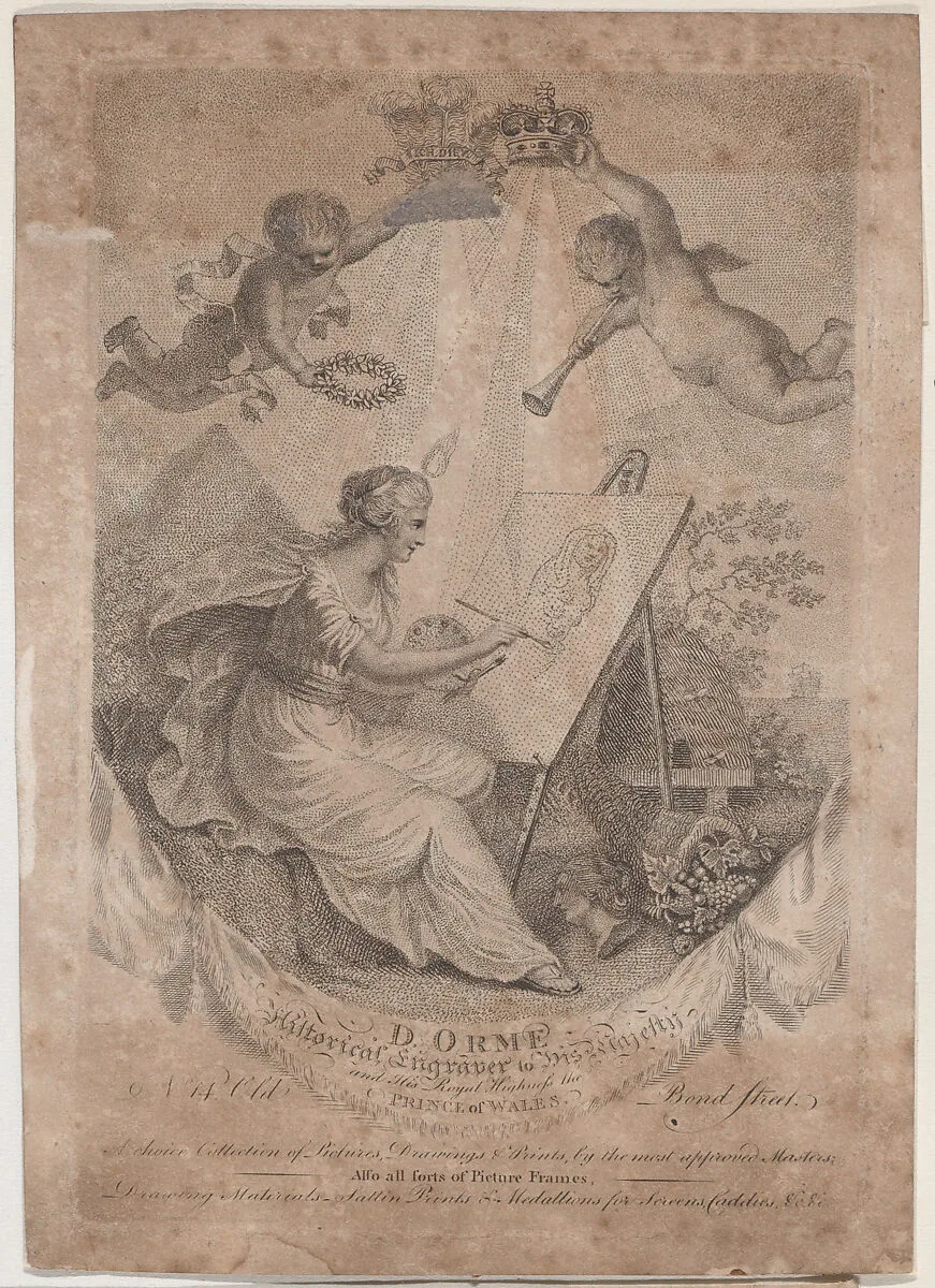 Trade Card for Dorme, Engraver — Anonymous, British, 19th century