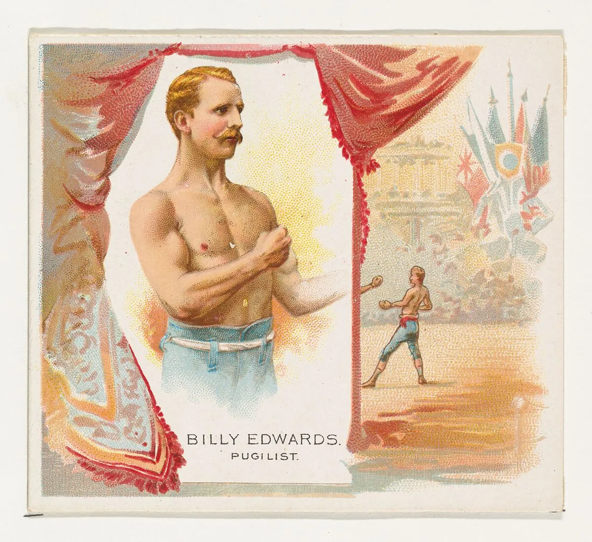 Billy Edwards, Pugilist, from World's Champions, Second Series (N43) for Allen & Ginter Cigarettes — Allen & Ginter|Lindner, Eddy & Claus