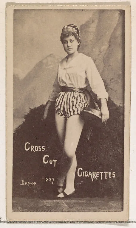 Card Number 237, Dupre, from the Actors and Actresses series (N145-1) issued by Duke Sons & Co. to promote Cross Cut Cigarettes — W. Duke, Sons & Co.